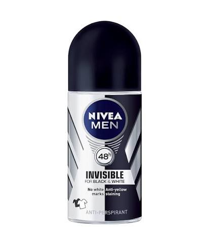 Lăn Khử Mùi Nivea Men Invisible For Black & White