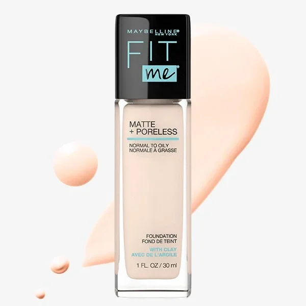 Maybelline Fit Me Matte Kiềm dầu vượt trội mờ lỗ chân lông giải pháp cho da dầu