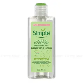Nước Hoa Hồng Simple Làm Dịu Da & Cấp Ẩm 200ml